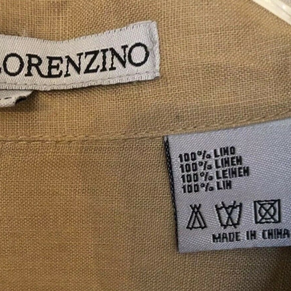 100% Linen Shirt Button Front Size XXL Coco - Picture 5 of 5